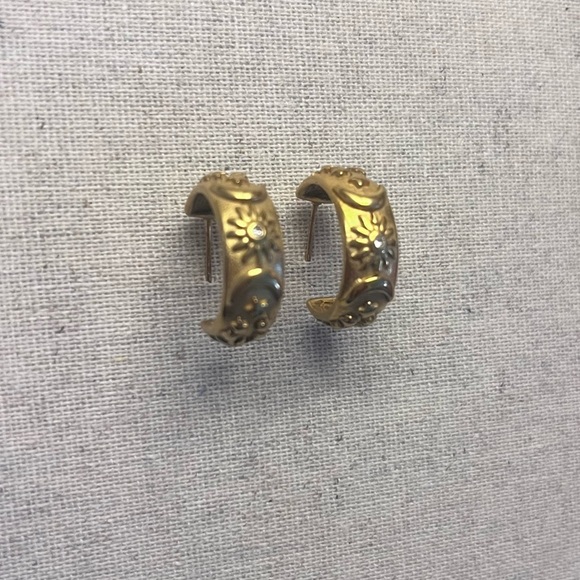 ✨You’re My Sun, Moon And Stars Gold Hoop Earrings - Picture 5 of 9